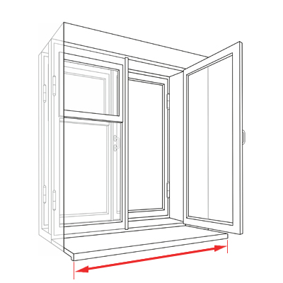 Как замерить окно. Шаг №3