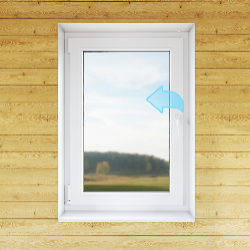 Окно одностворчатое 750*1080 мм, поворотное