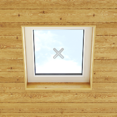 Окно глухое 500*500 мм