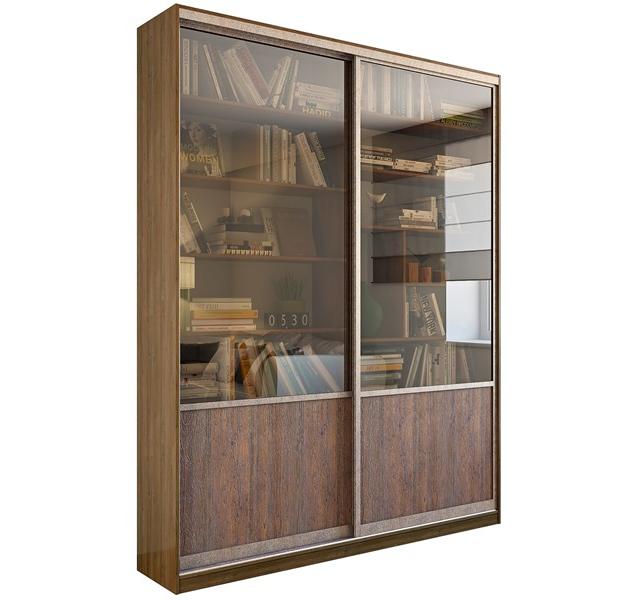 Стеллаж для книг со стеклянными дверцами Стеллаж для книг со стеклянными дверцами