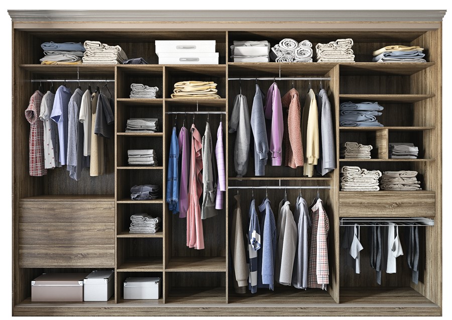 Шкаф-купе со стеклами "Дуб Сонома темный/Трюфель/Кашемир"