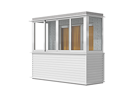 Балкон П-образный 3 метра алюминий