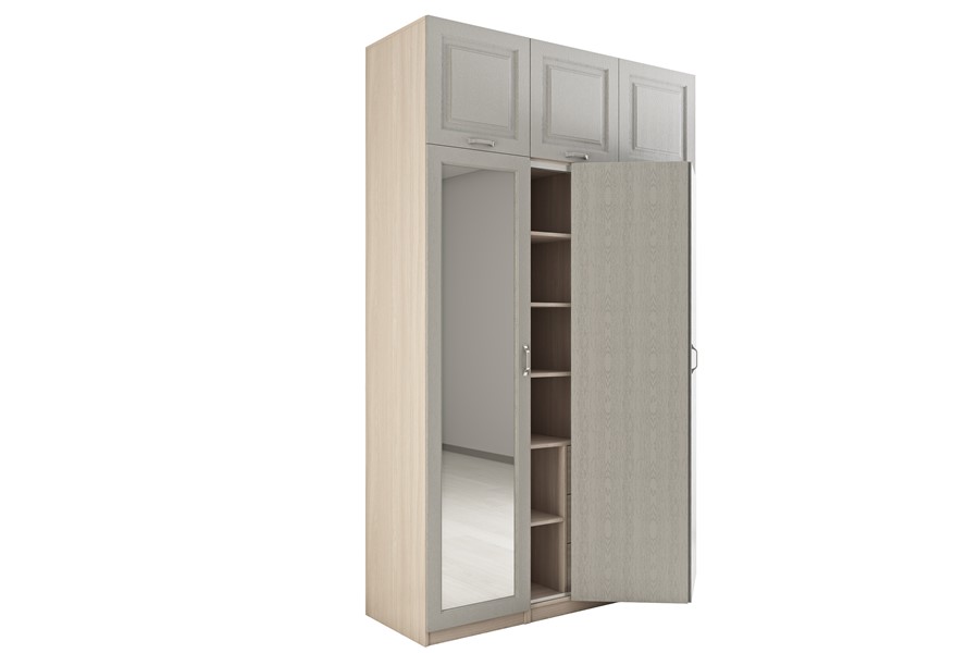 Шкаф трехстворчатый со складными дверями