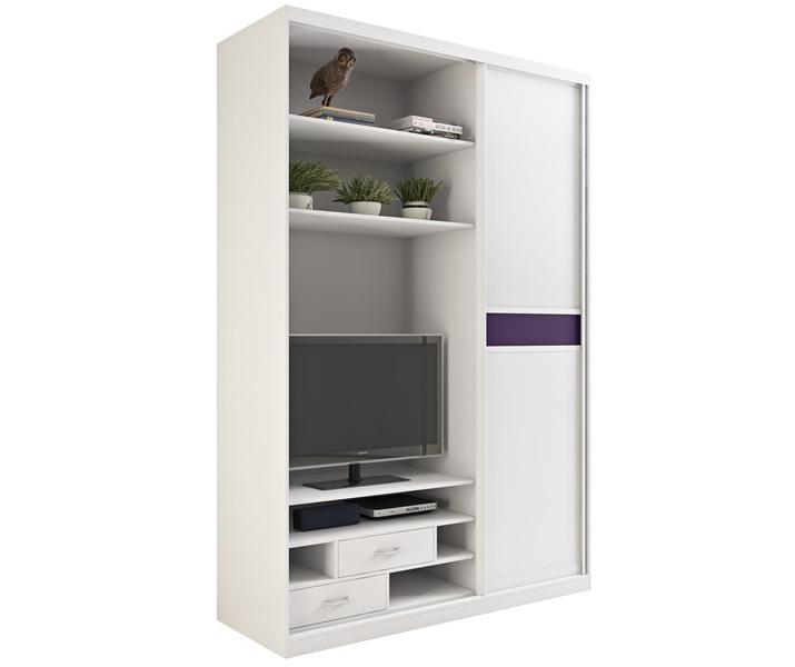 Малый шкаф-купе с тв-полкой в гостиную Малый шкаф-купе с тв-полкой в гостиную