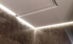 Потолок с карнизным профилем